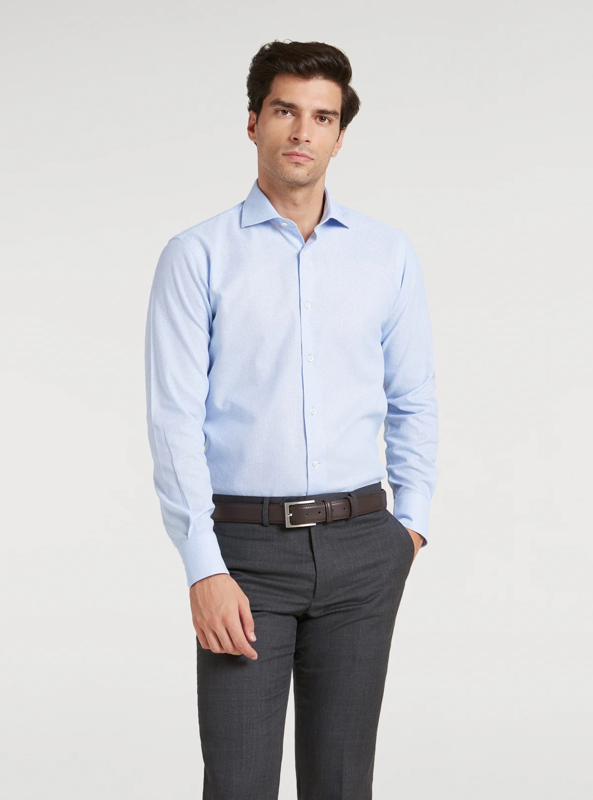 Camicia in cotone cellulare - Image 2