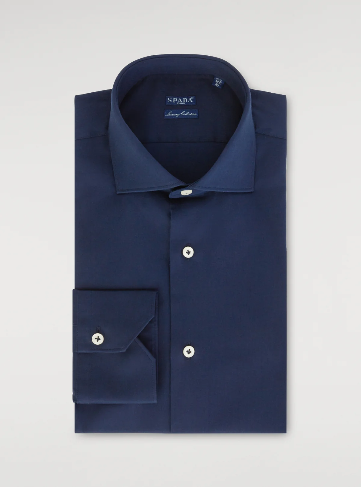 Camicia in cotone tinta unita