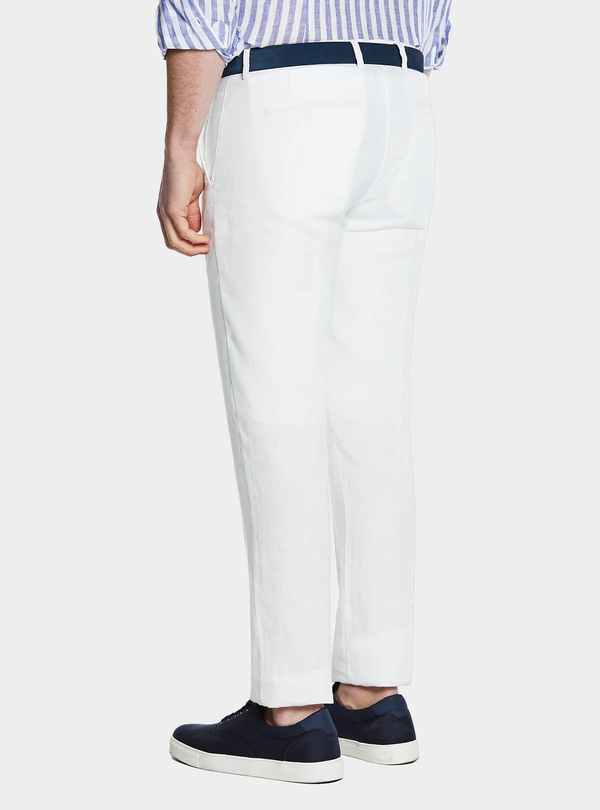 Pantalone in puro lino stone wash - Image 3