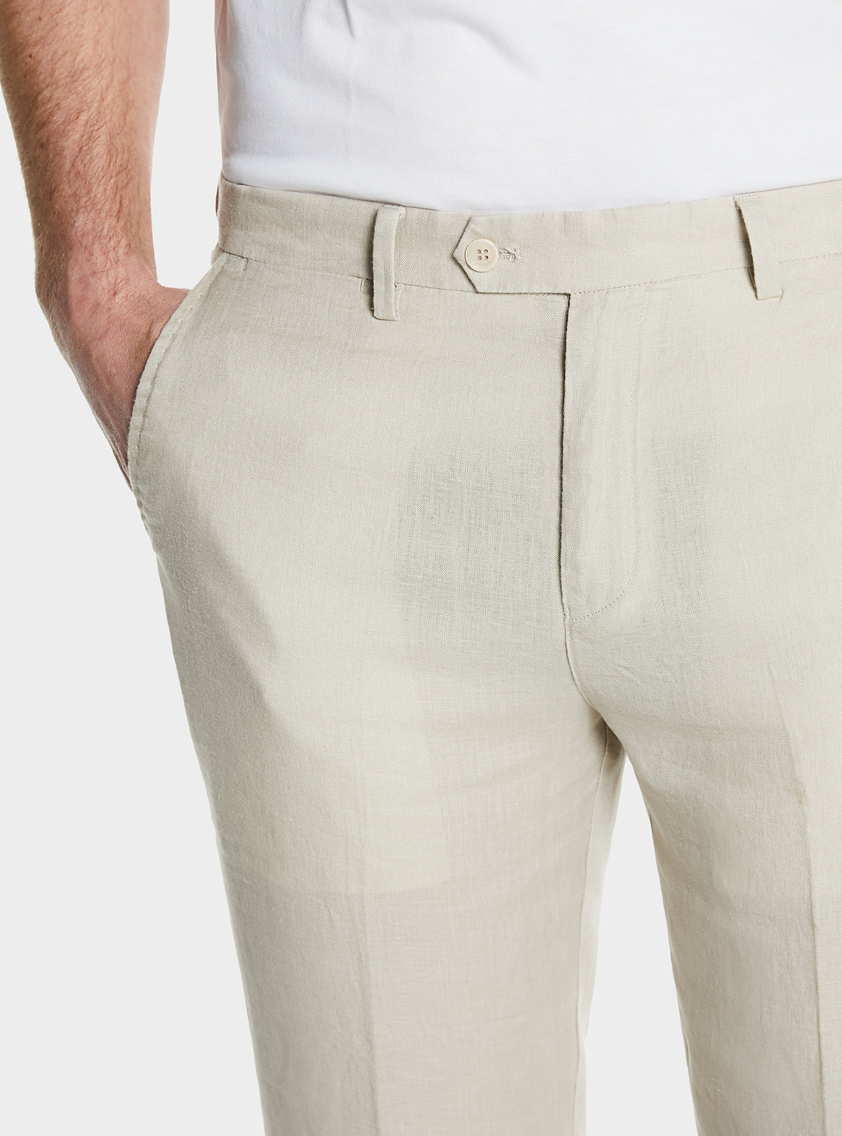 Pantalone in puro lino stone wash - Image 2