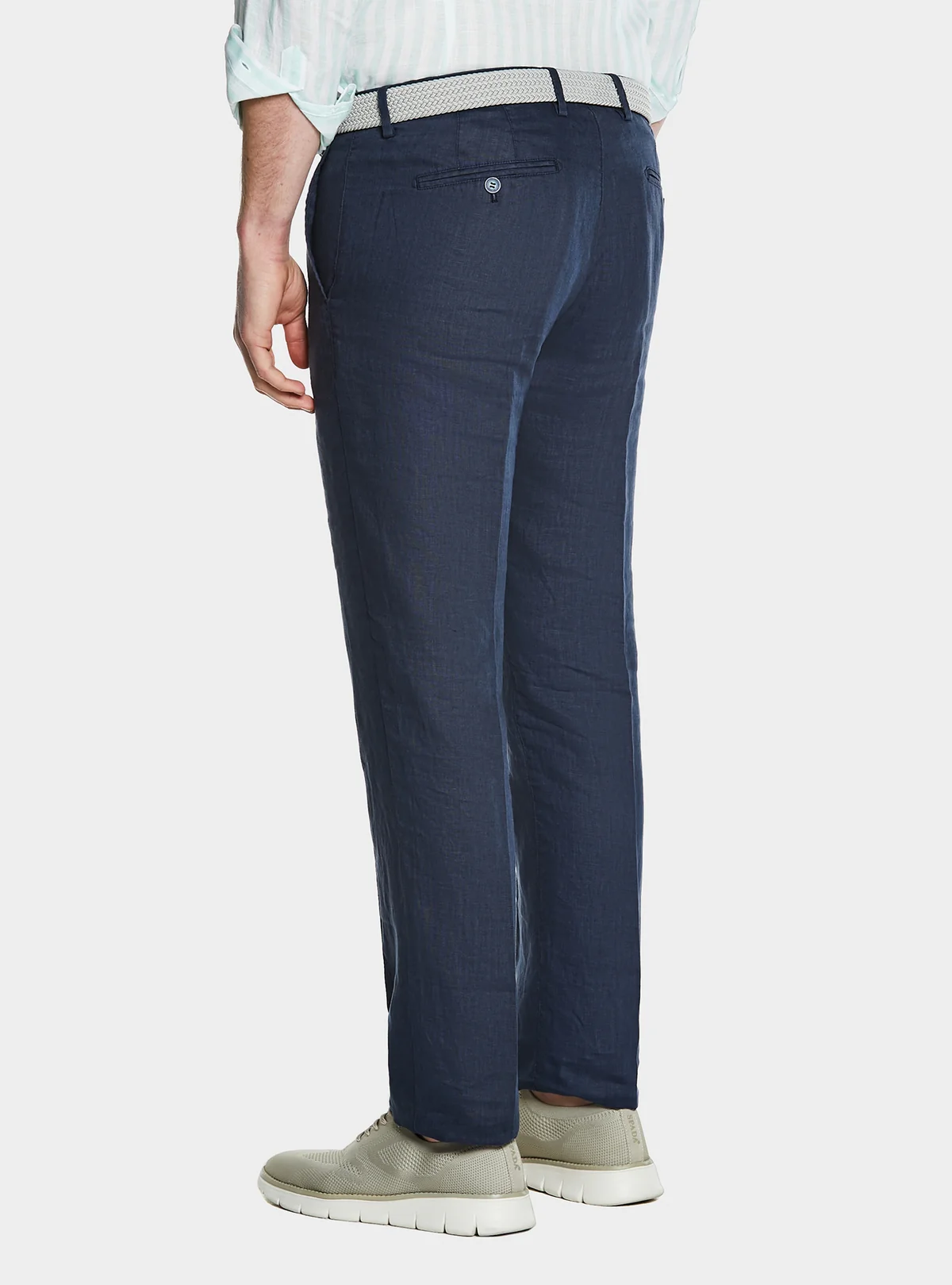 Pantalone in puro lino stone wash - Image 2