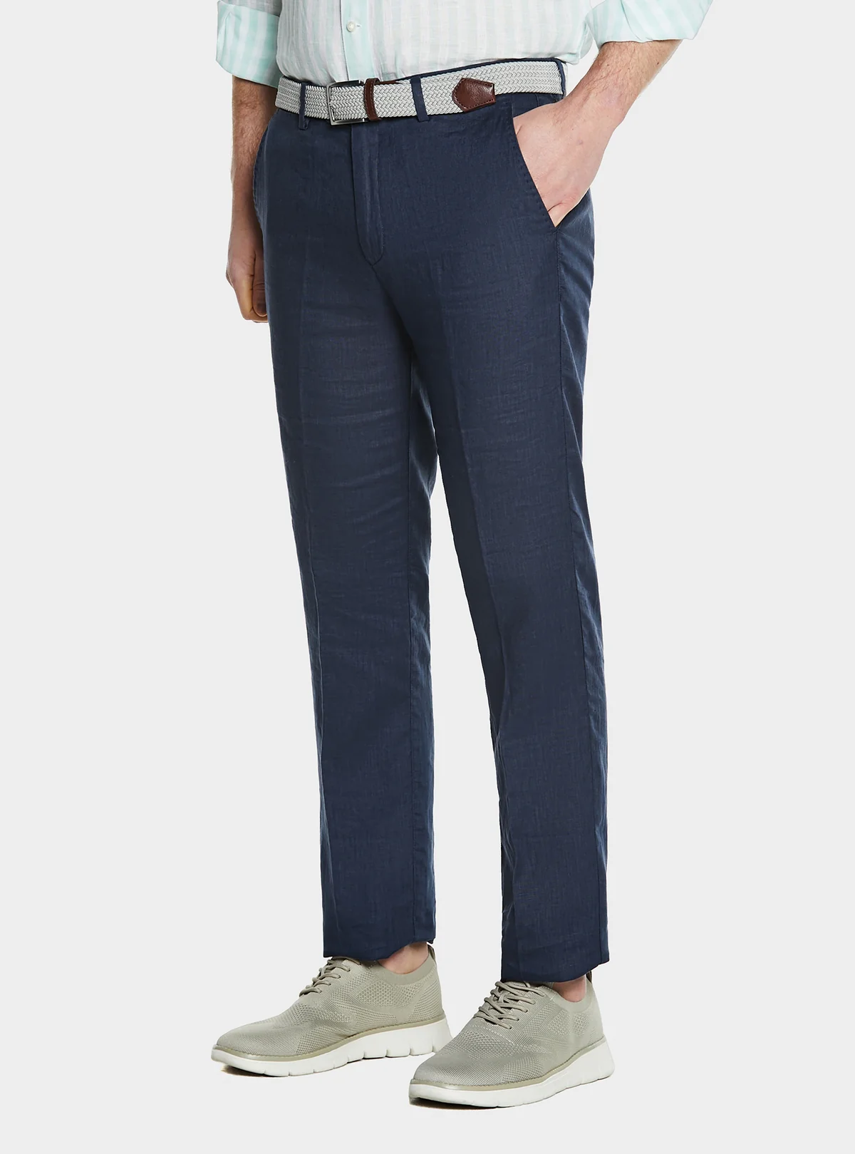Pantalone in puro lino stone wash - Image 4