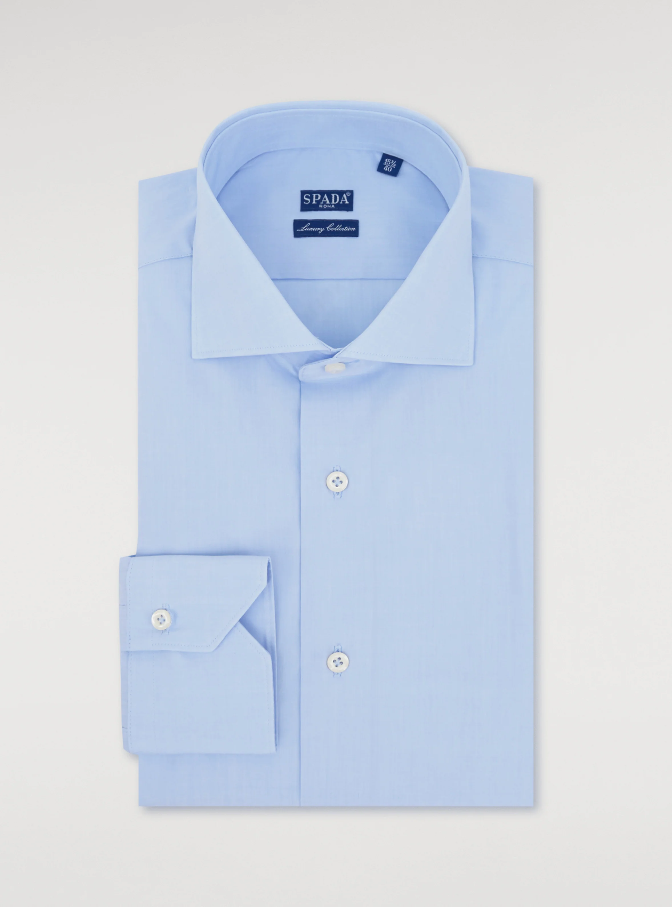 Camicia in cotone tinta unita