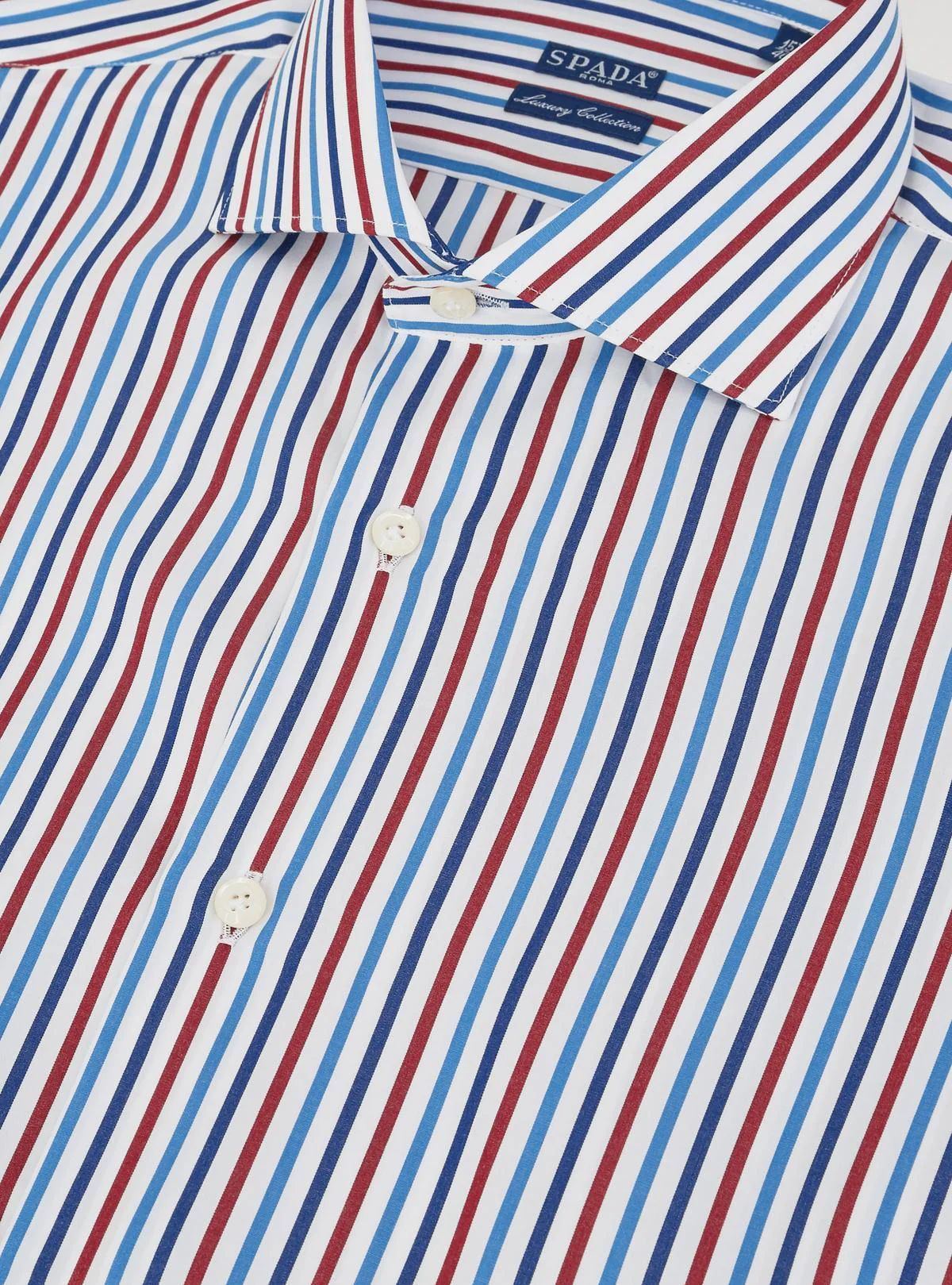 Camicia in cotone a righe multicolor - Image 2