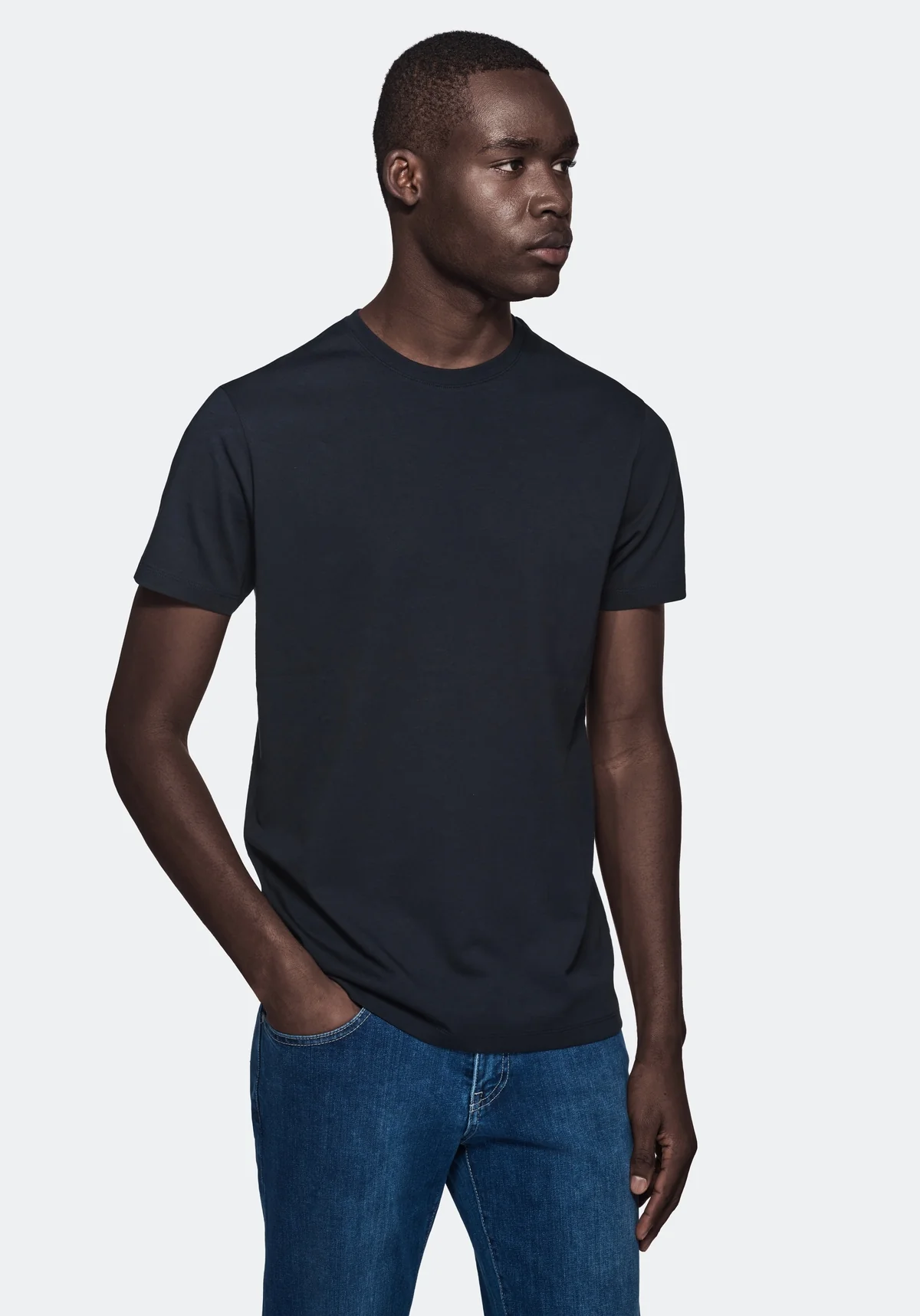 T-shirt tinta unita in cotone - Image 3