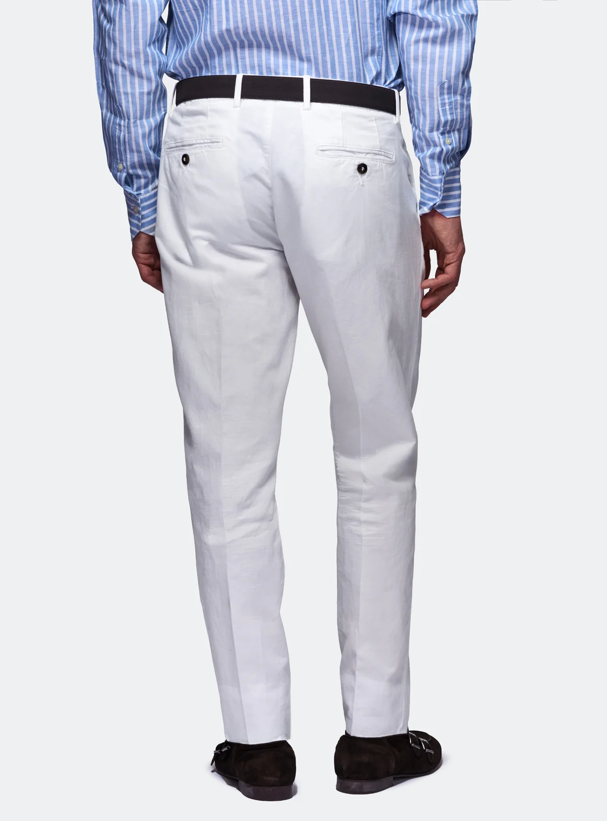 Pantalone chinos in cotone e lino - Image 2