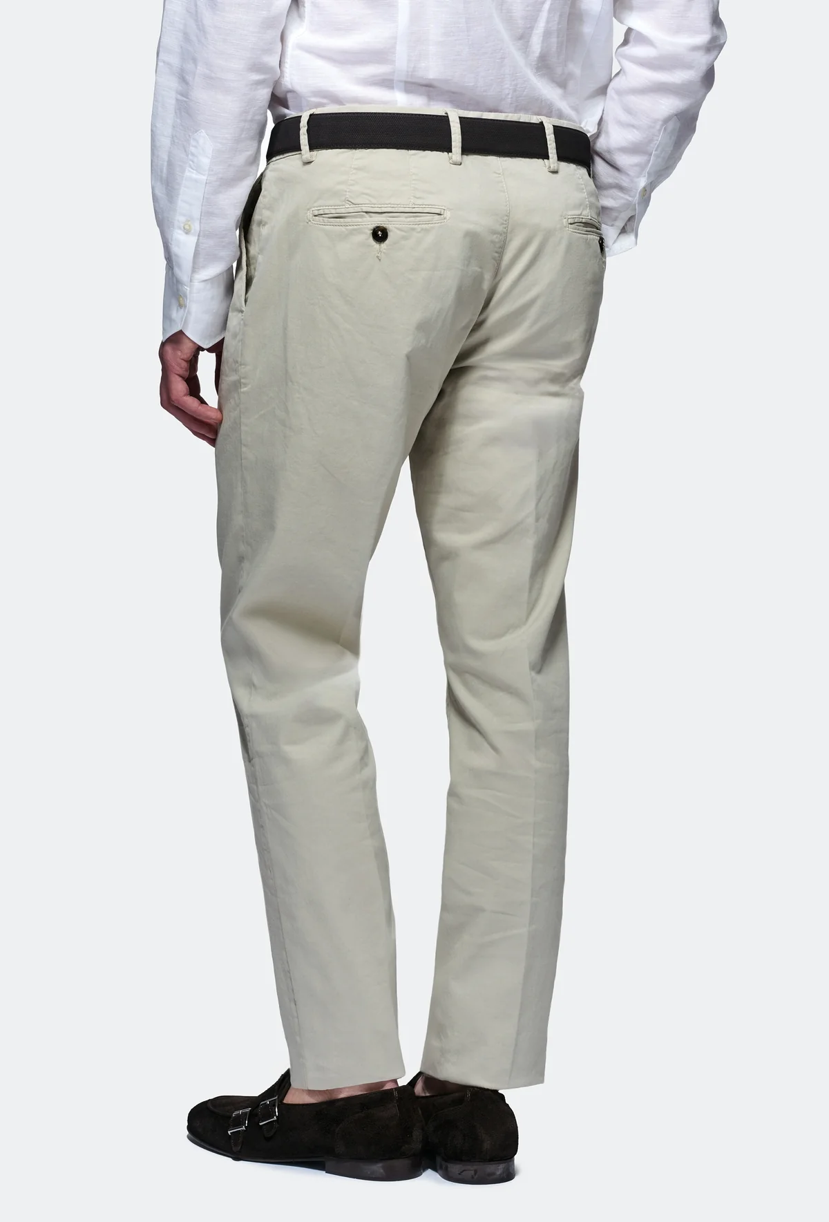Pantalone chinos in cotone e lino - Image 2
