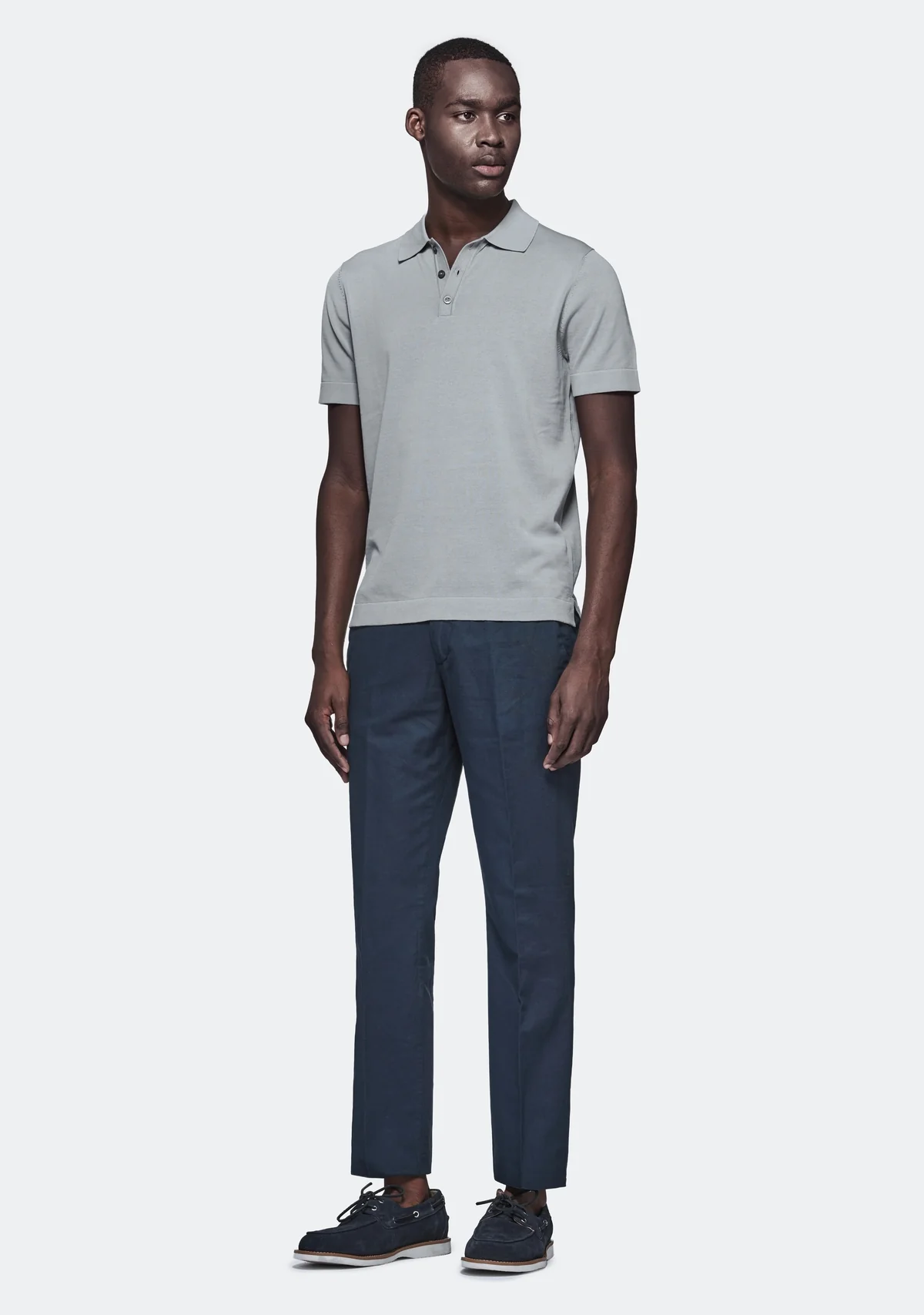 Pantalone chinos in cotone e lino