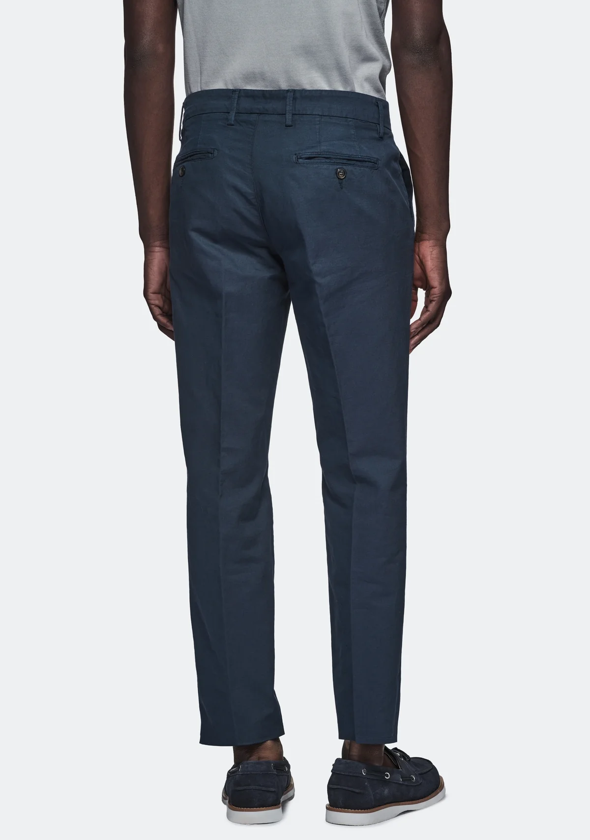 Pantalone chinos in cotone e lino - Image 3