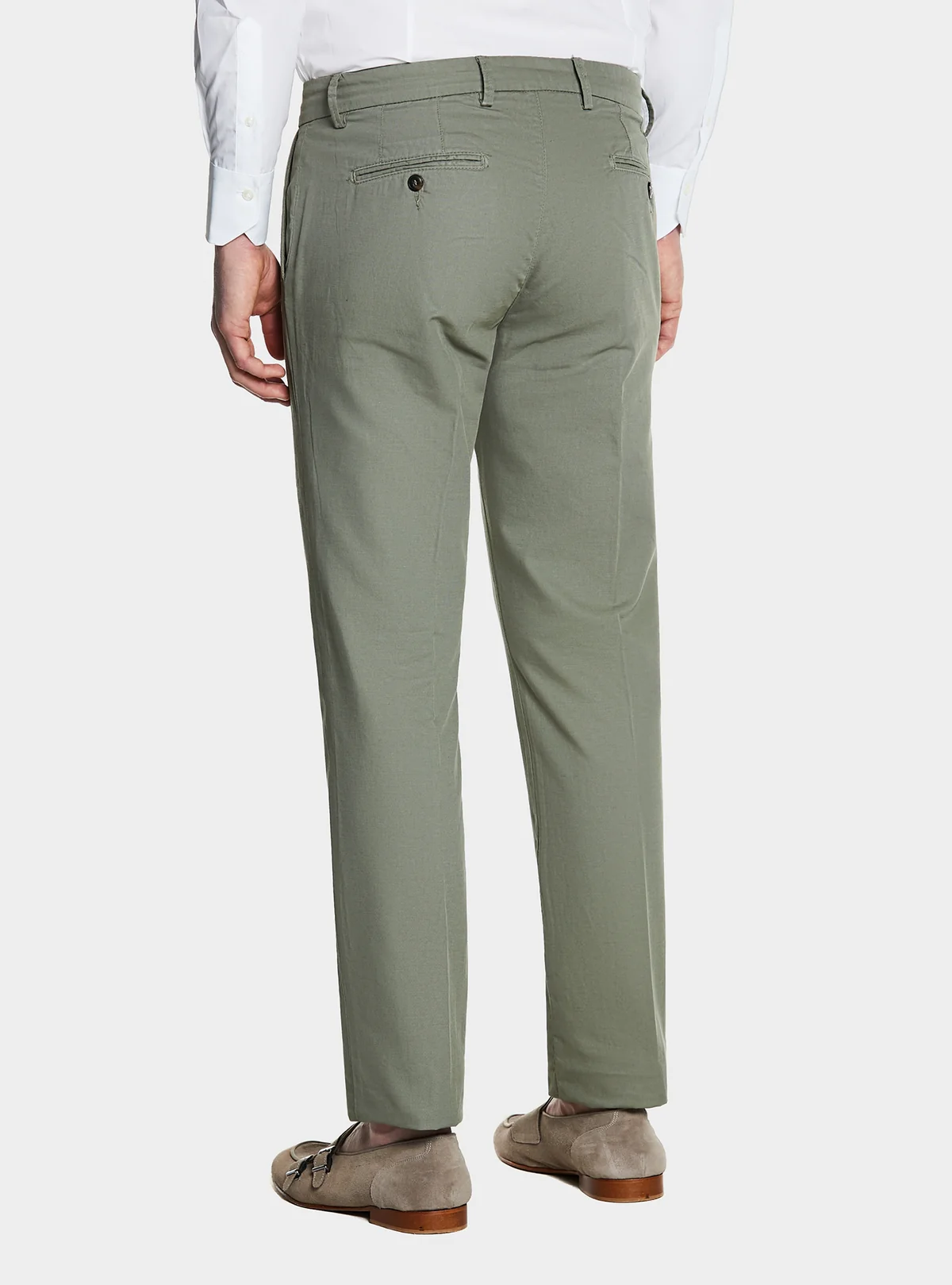 Pantalone chinos in cotone e lino - Image 3