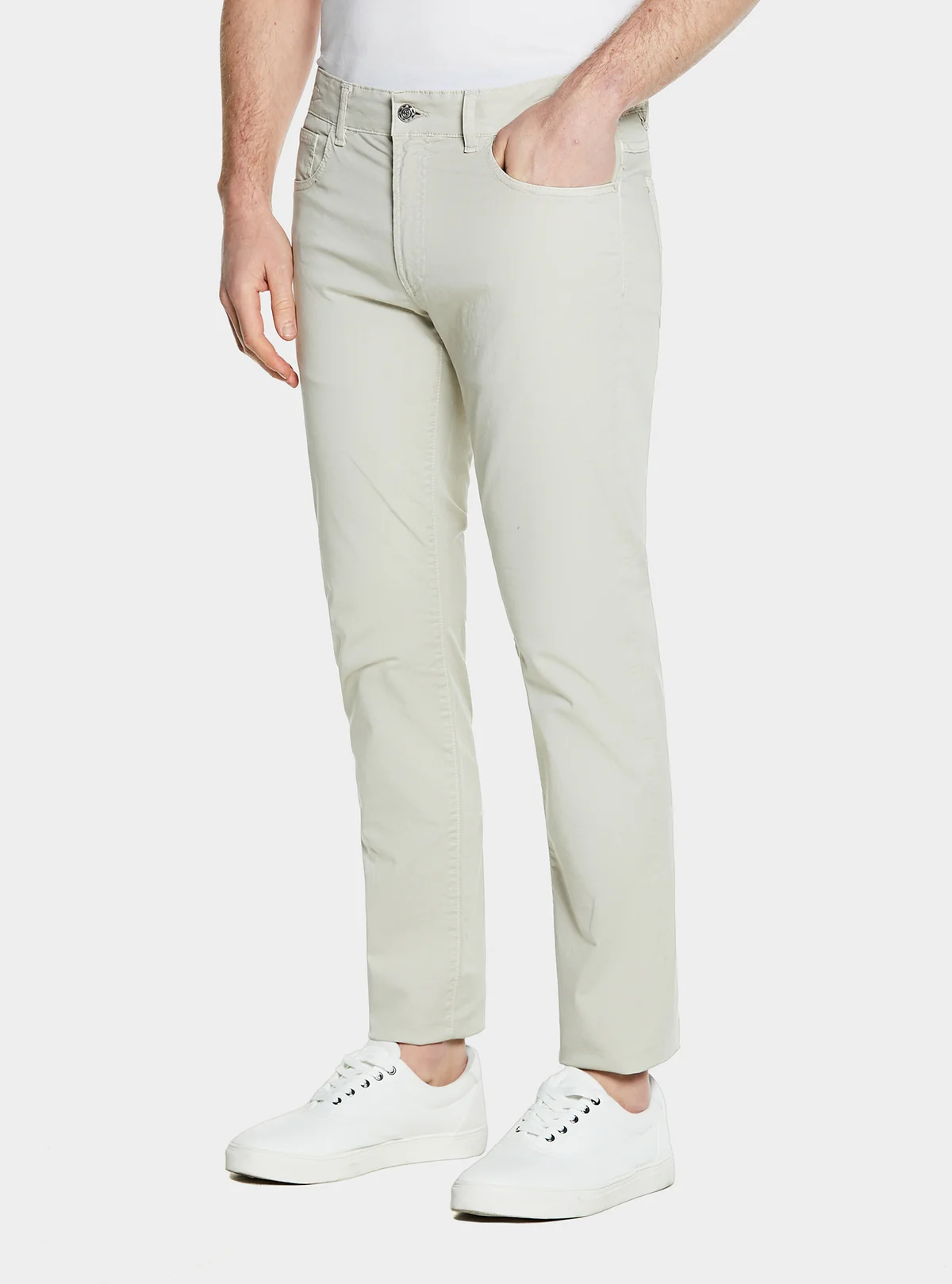 Pantalone cinque tasche in gabardine - Image 4