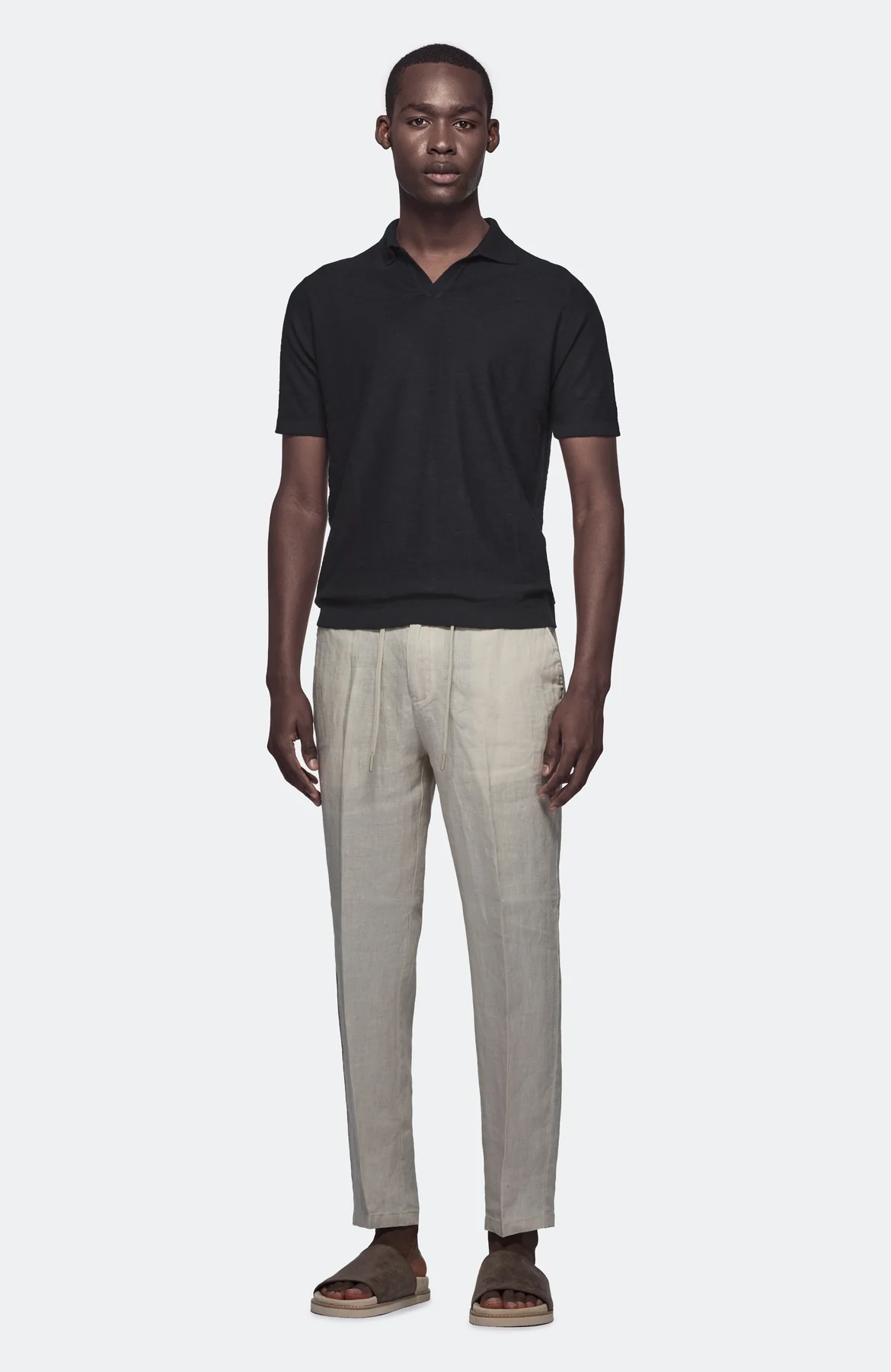 Polo in maglia cotone e lino - Image 3