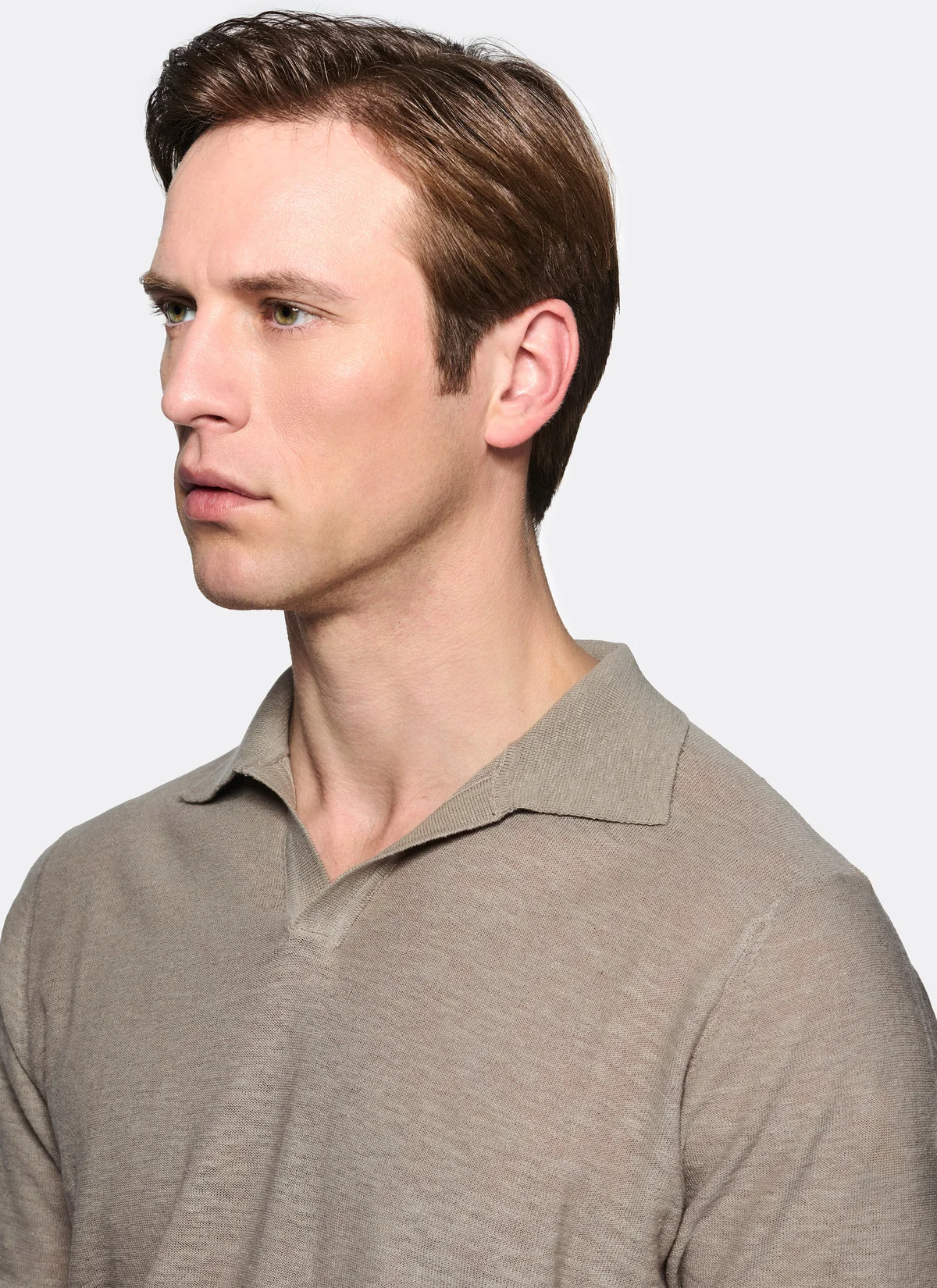 Polo in maglia cotone e lino - Image 3