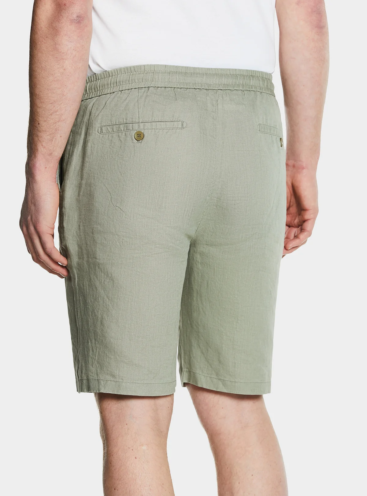 Bermuda in lino con coulisse - Image 3