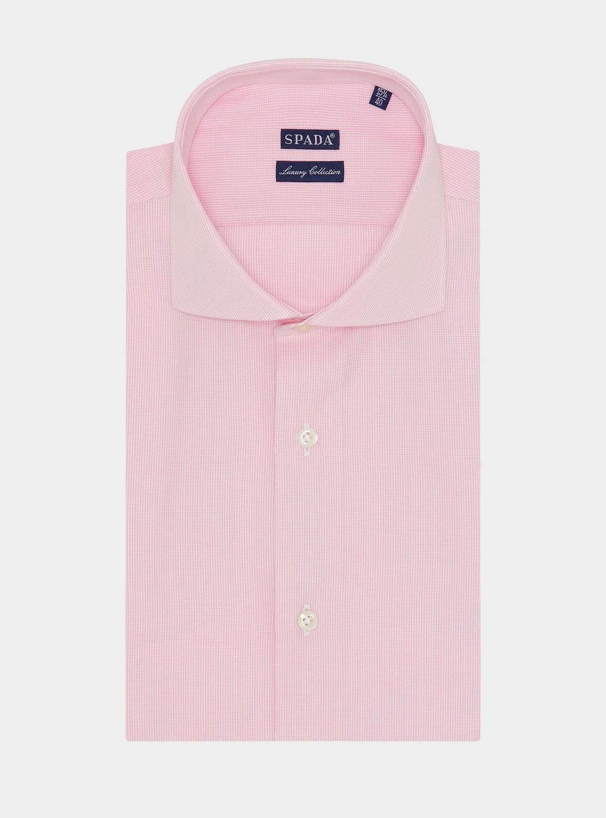 Camicia collo francese micro pied de poule