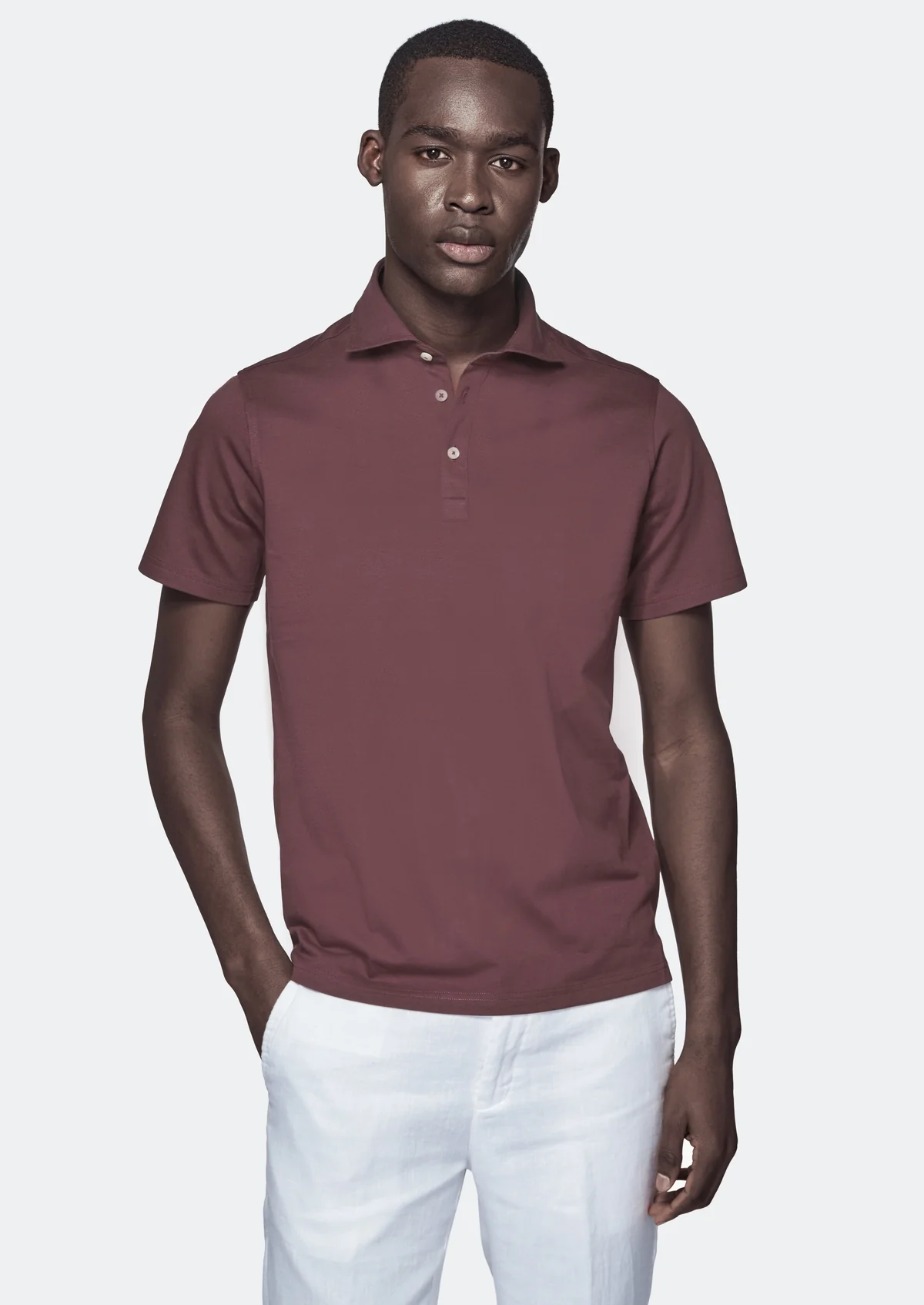 Polo manica corta in cotone piquet