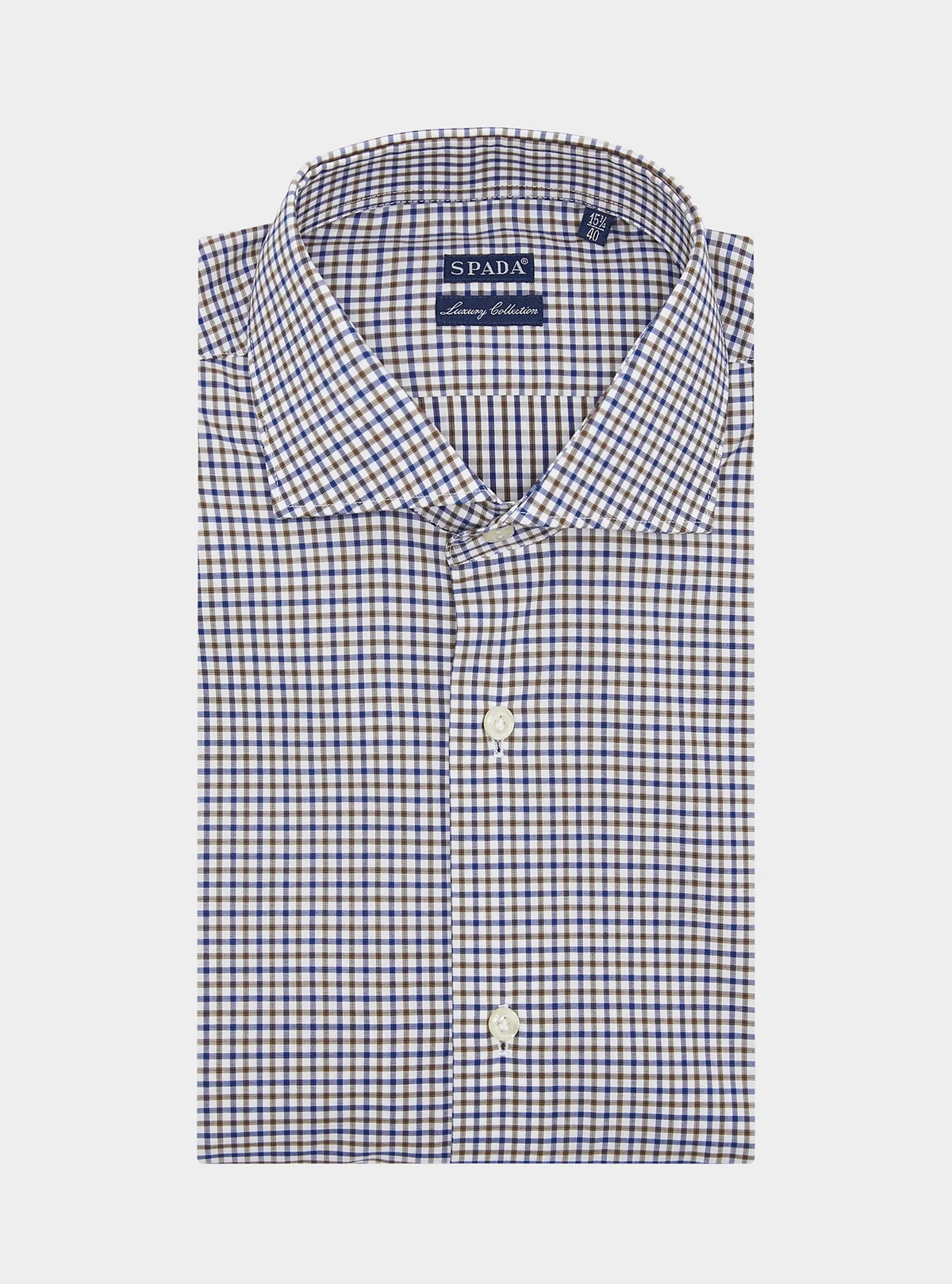 Camicia in cotone a quadretti