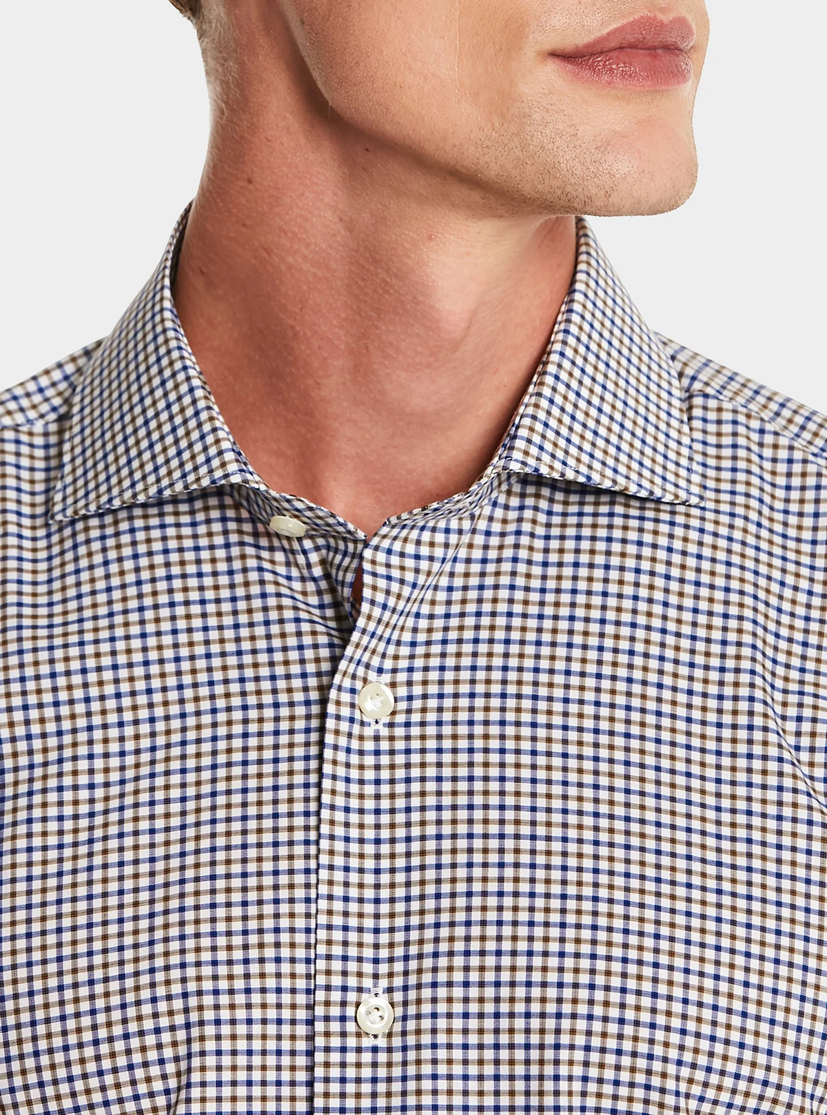 Camicia in cotone a quadretti - Image 3