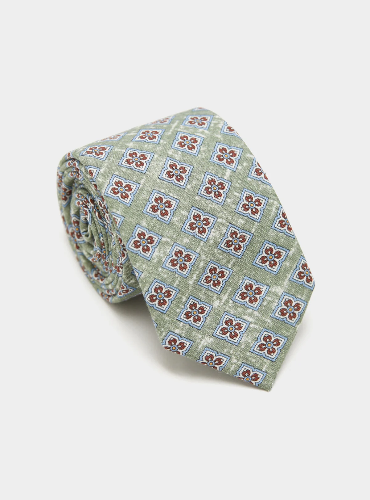 Cravatta in lino e cotone