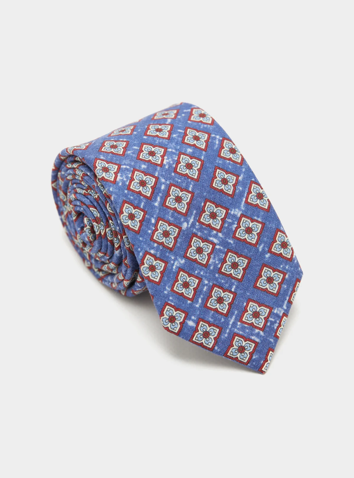 Cravatta in lino e cotone