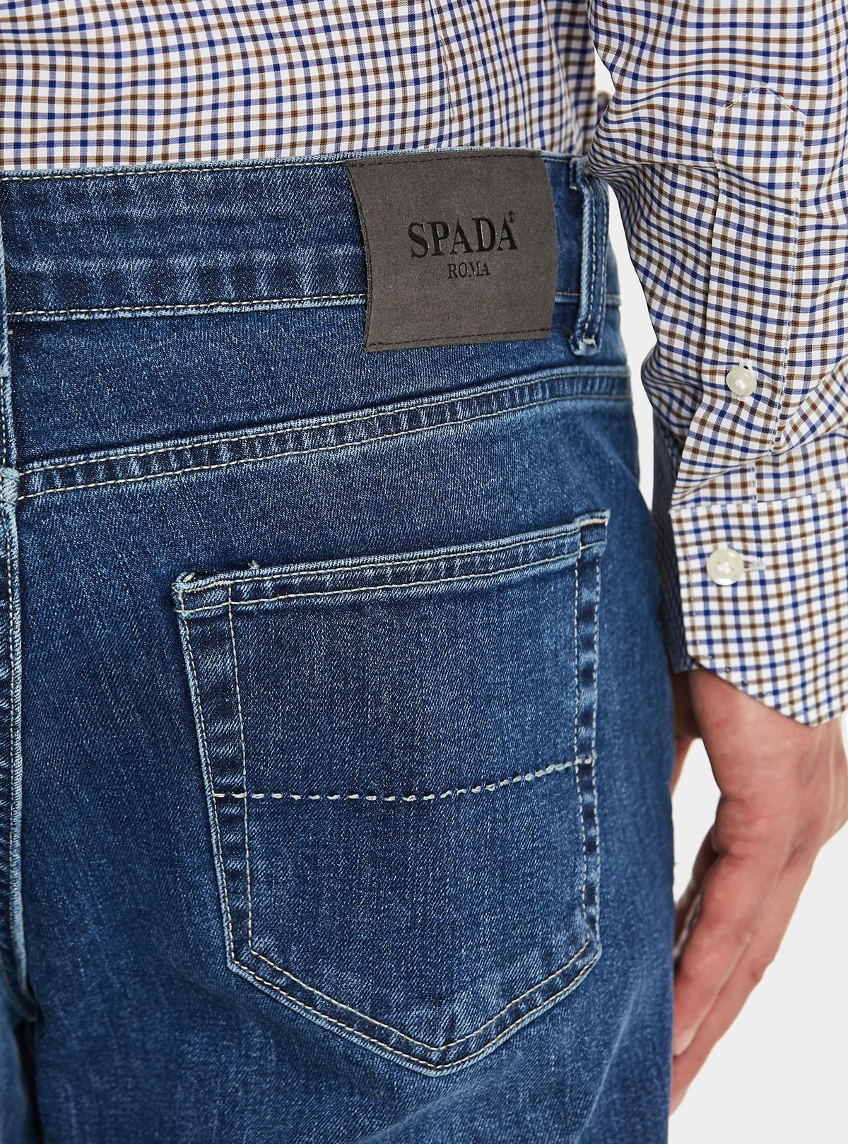 Jeans denim 5 tasche in cotone stretch - Image 4