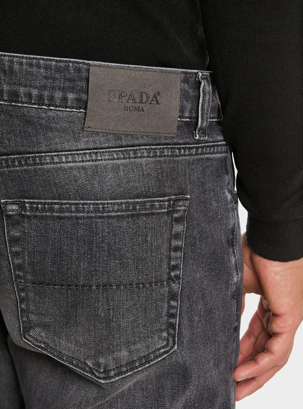 Jeans denim 5 tasche in cotone stretch - Image 3