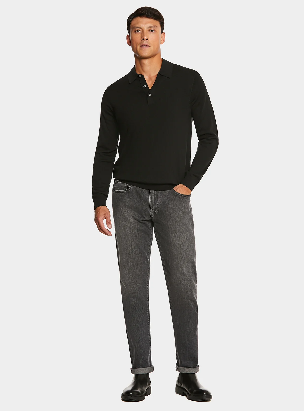 Jeans denim 5 tasche in cotone stretch - Image 5