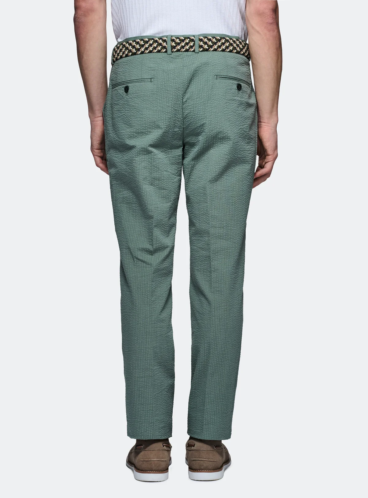 Pantalone seersucker in misto cotone - Image 3
