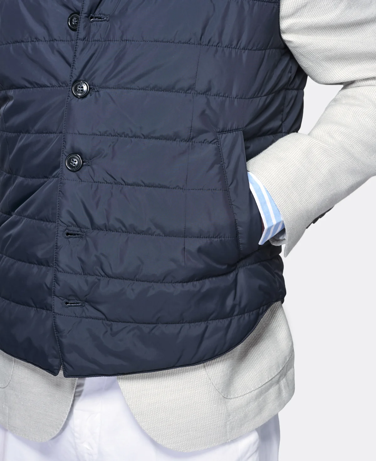 Gilet trapuntato in nylon - Image 3