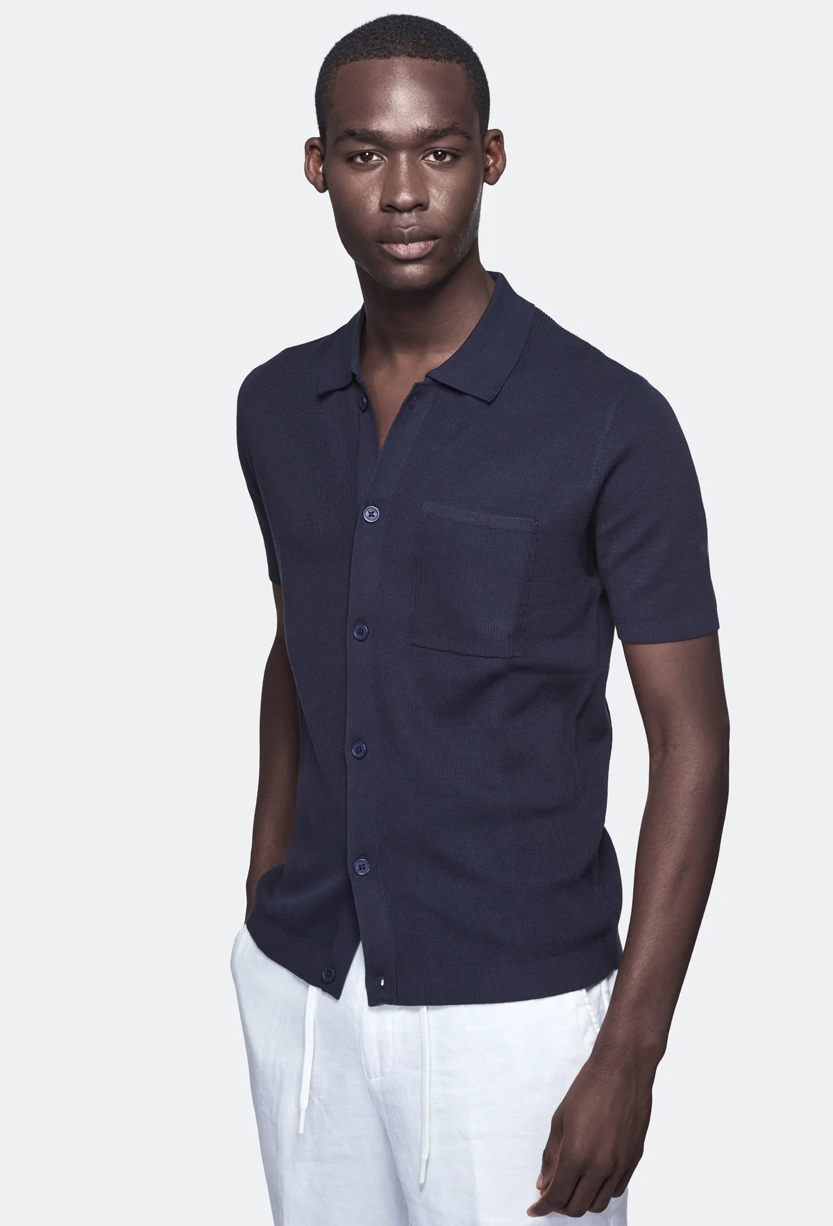 Polo camicia mezza manica 100% cotone