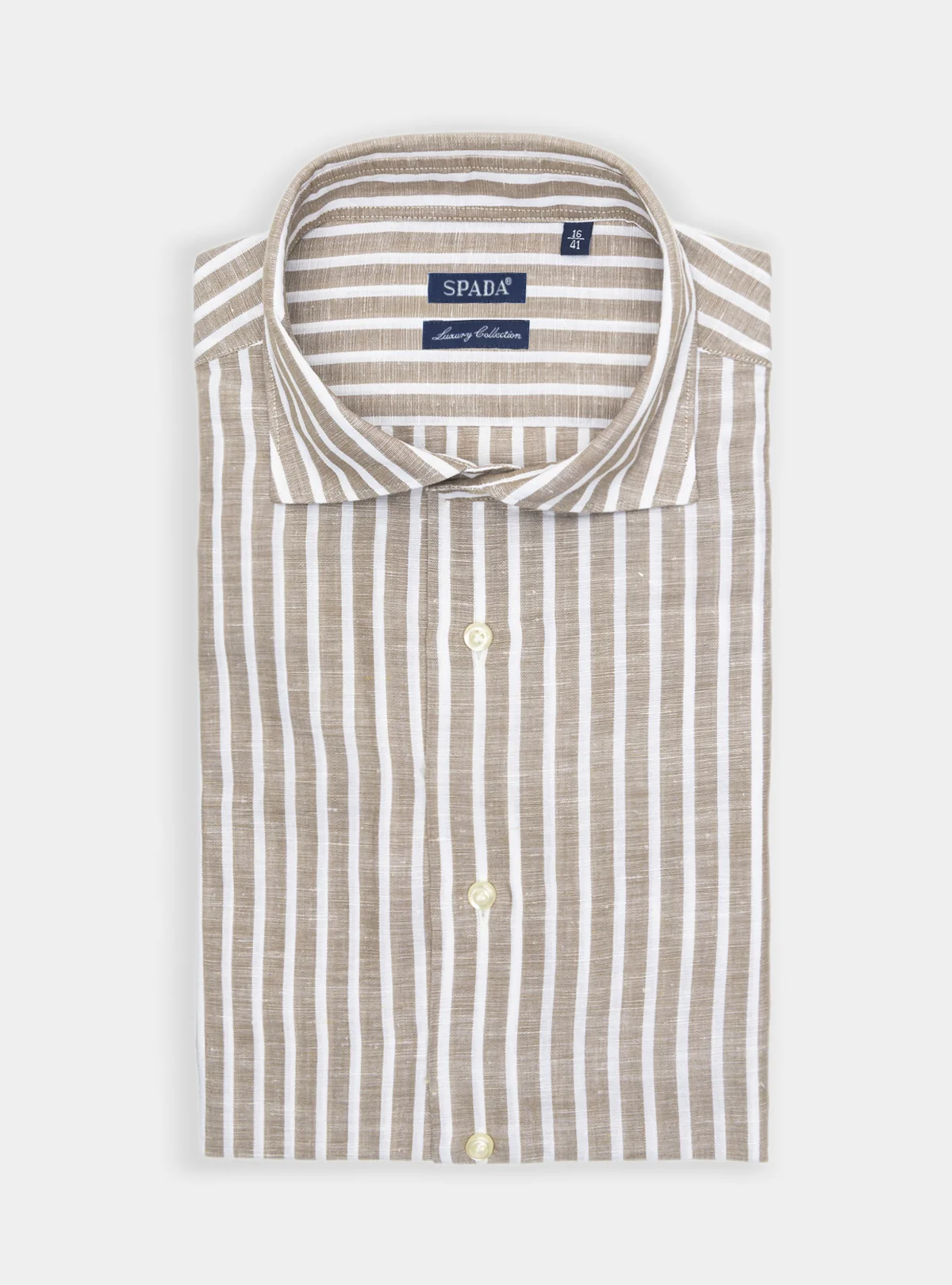 Camicia in lino e cotone a righe