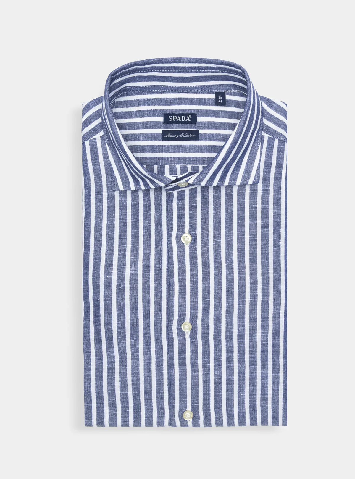Camicia in lino e cotone a righe