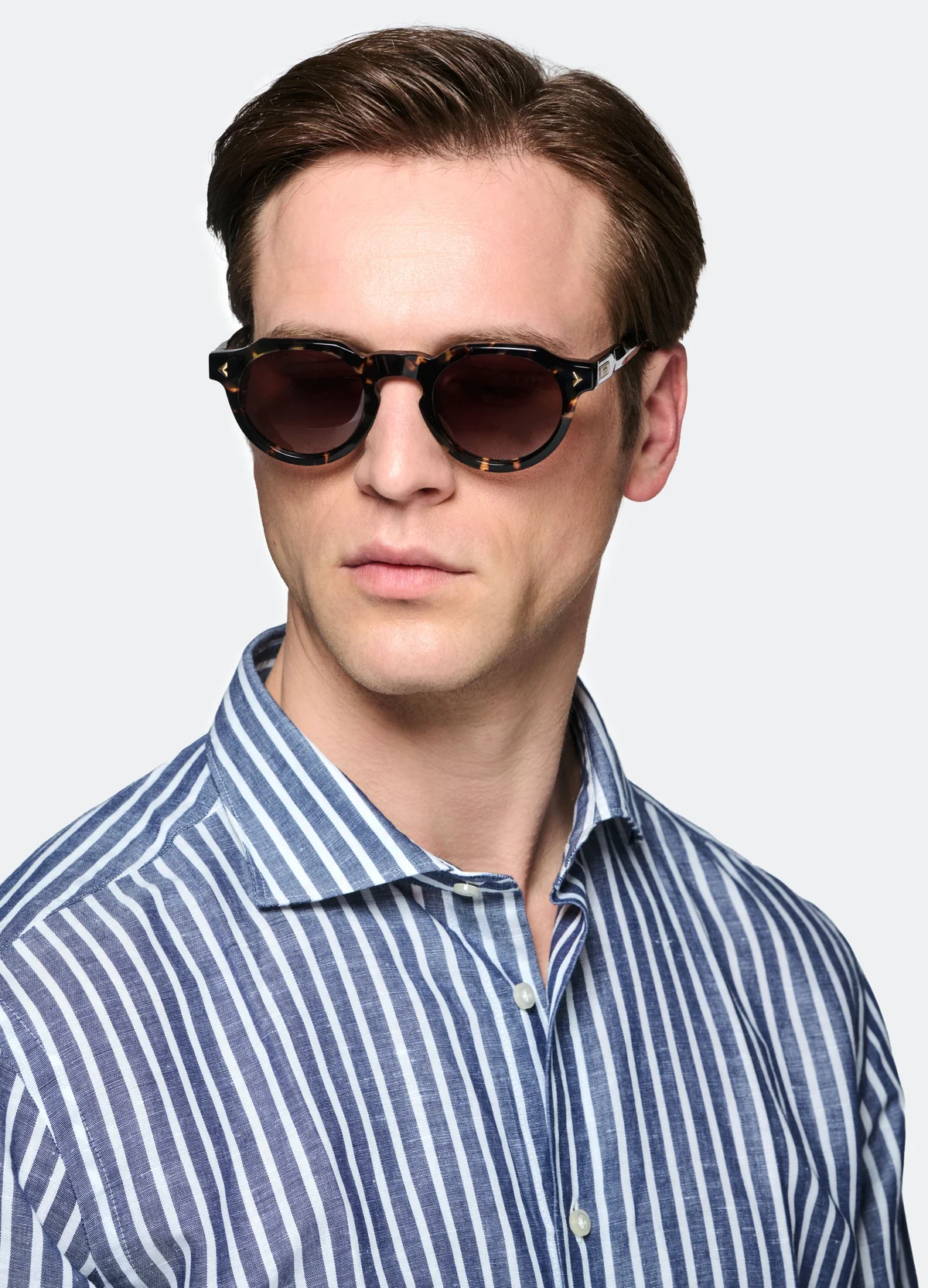 Camicia in lino e cotone a righe - Image 3