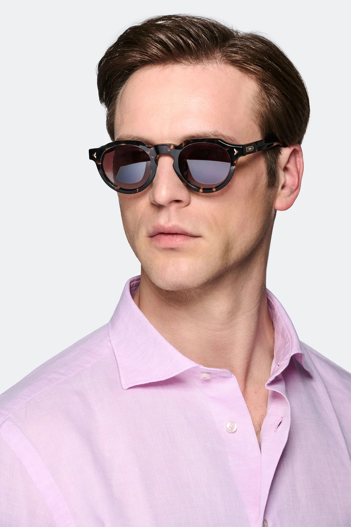 Camicia collo francese in lino e cotone - Image 3