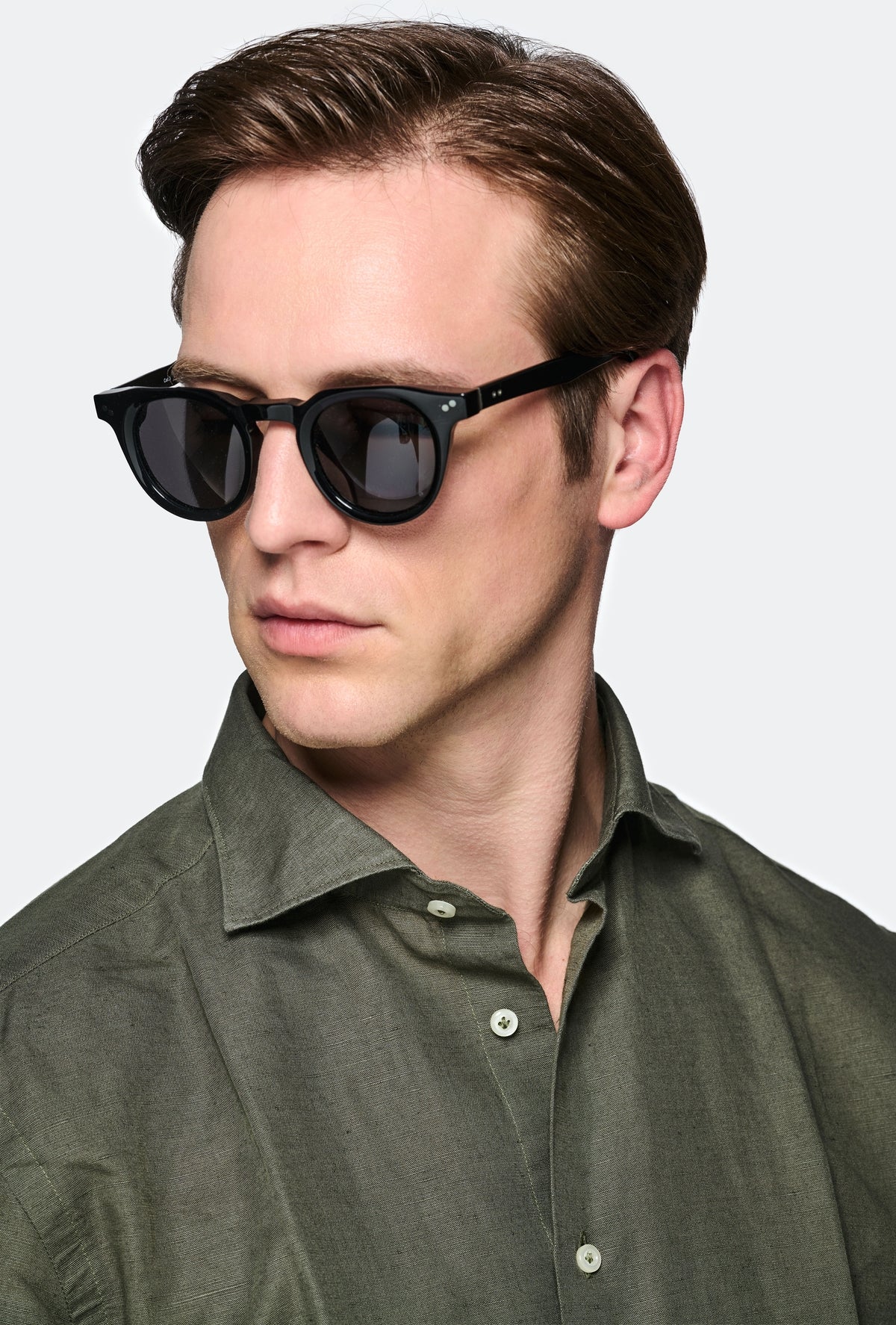 Camicia collo francese in lino e cotone - Image 3