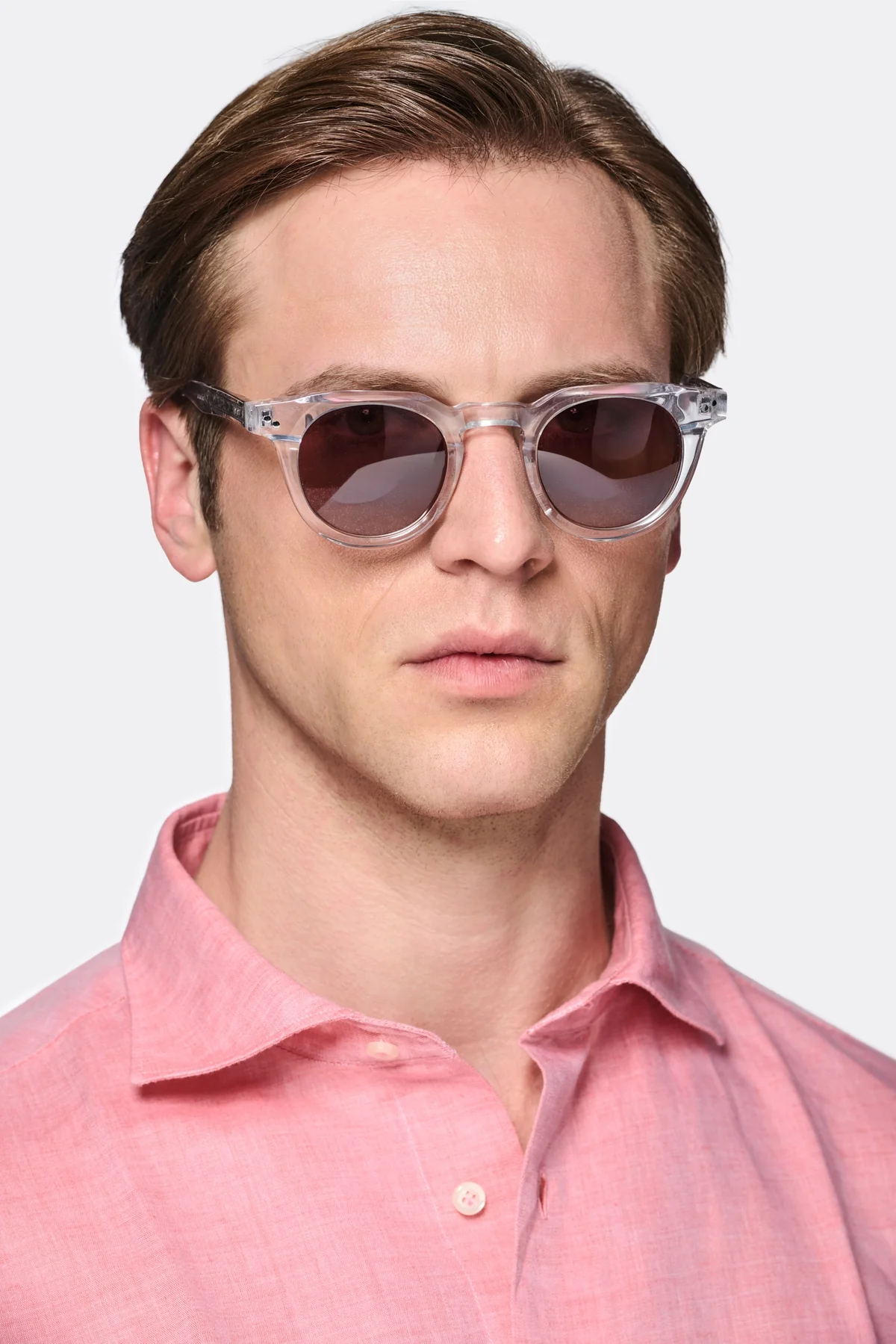 Camicia collo francese in lino e cotone - Image 3