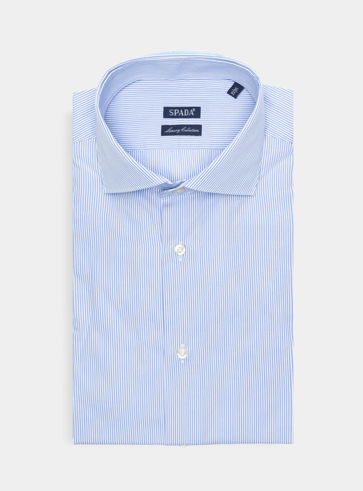 Camicia a righe sottili in puro cotone