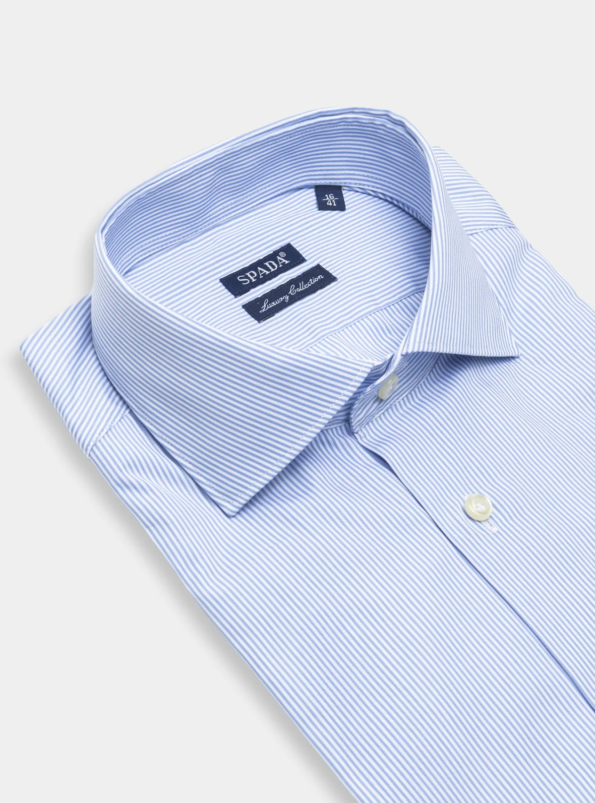 Camicia a righe sottili in puro cotone - Image 2