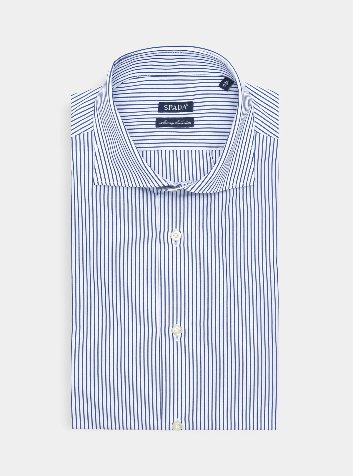 Camicia a righe sottili in puro cotone