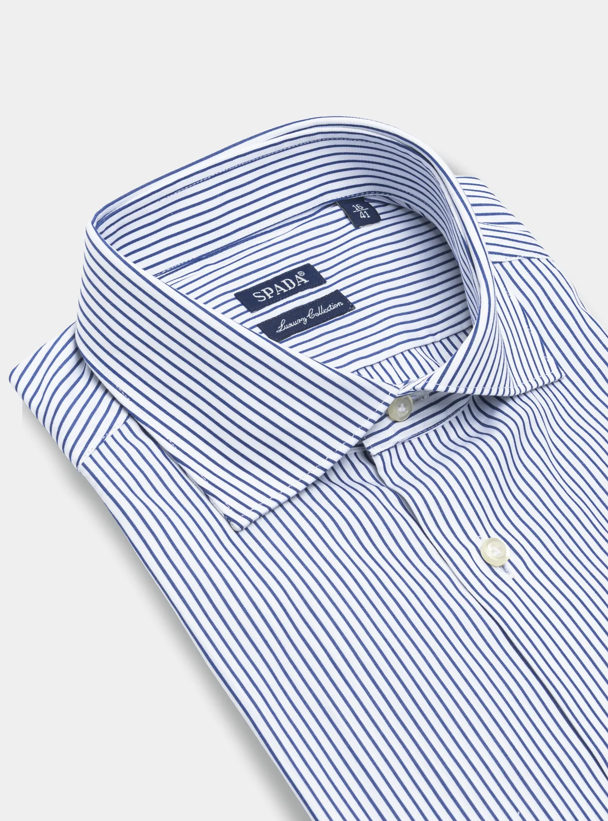 Camicia a righe sottili in puro cotone - Image 2