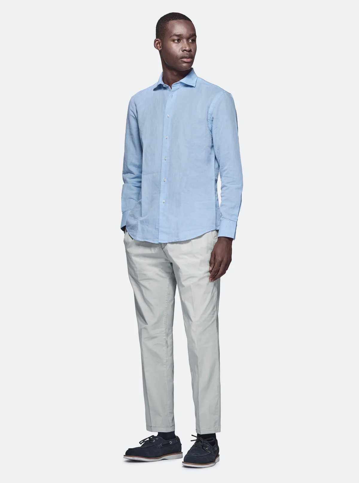 Pantalone con pence in cotone popeline - Image 4